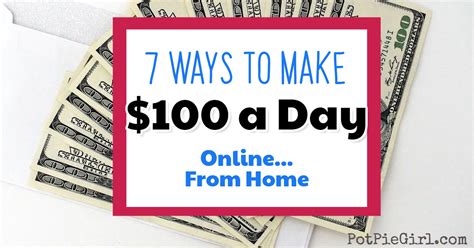 money quick|how to make 100 dollars a day.
